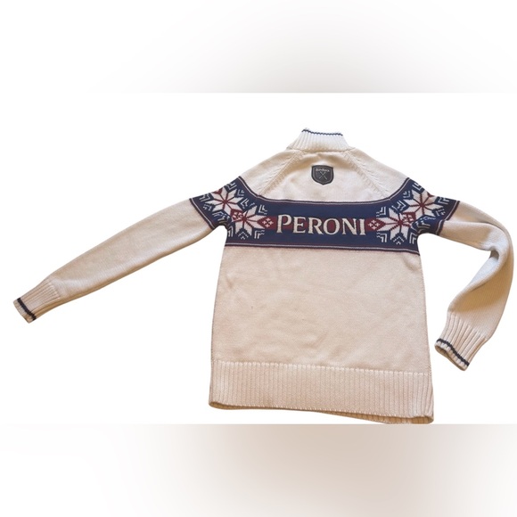 PERONI X ALP N ROCK FAIRISLE 1/4 ZIP SWEATER | IVORY XS - Picture 8 of 15